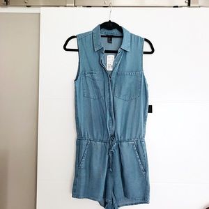 Denim romper
